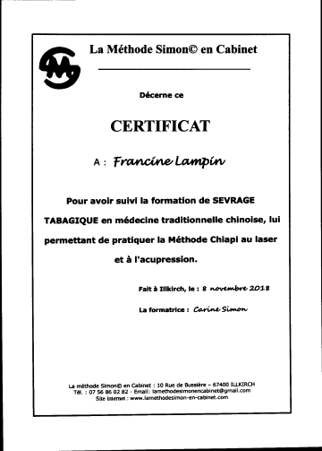 certificatefranceh